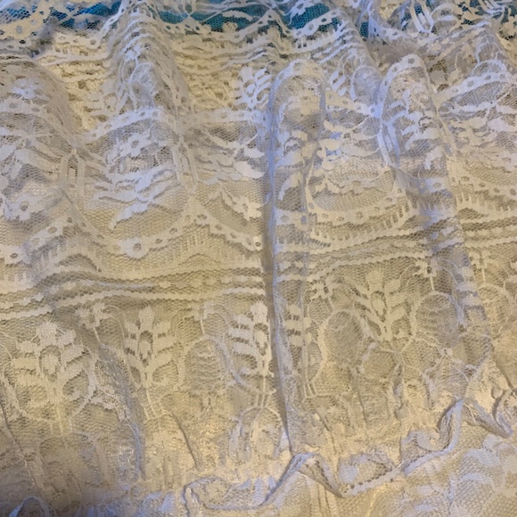 Unique one of a kind Beautiful vintage handmade crochet bed spread blanket - Picture 6 of 7